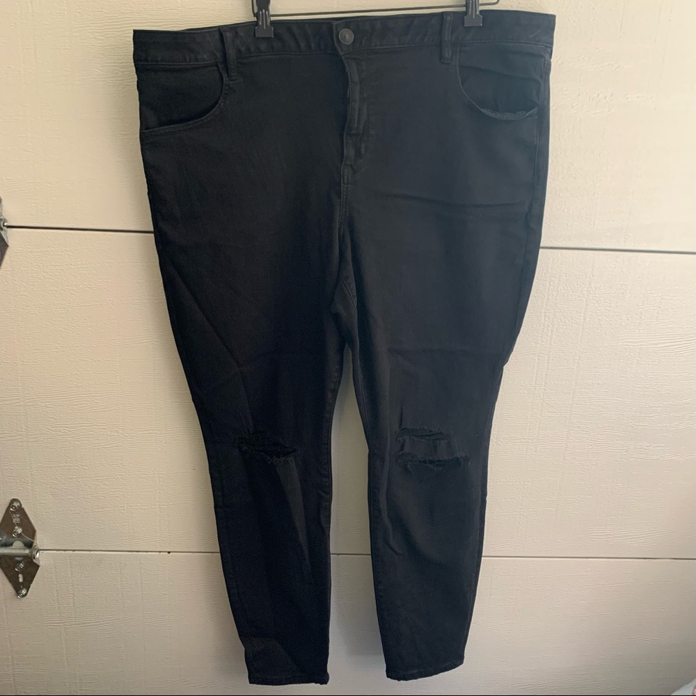 American Eagle Outfitters Womens Mid Rise Skinny Jeans Plus Size 24 NWOT